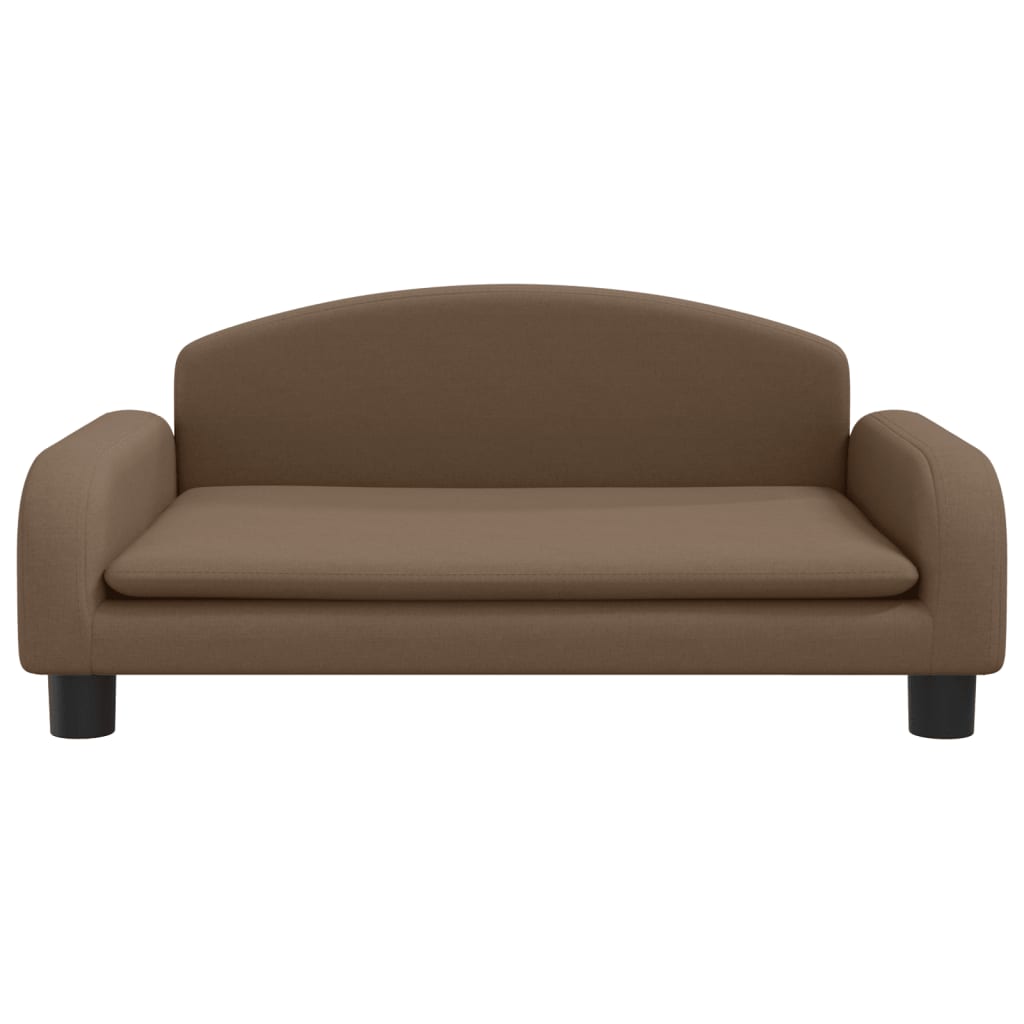 vidaXL Canapea pentru copii, maro, 70x45x30 cm, material textil