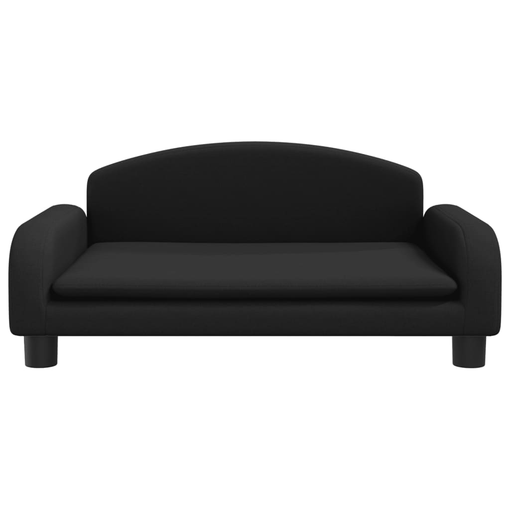 vidaXL Canapea pentru copii, negru, 70x45x30 cm, material textil vidaXL Canapea pentru copii, negru, 70x45x30 cm, material textil