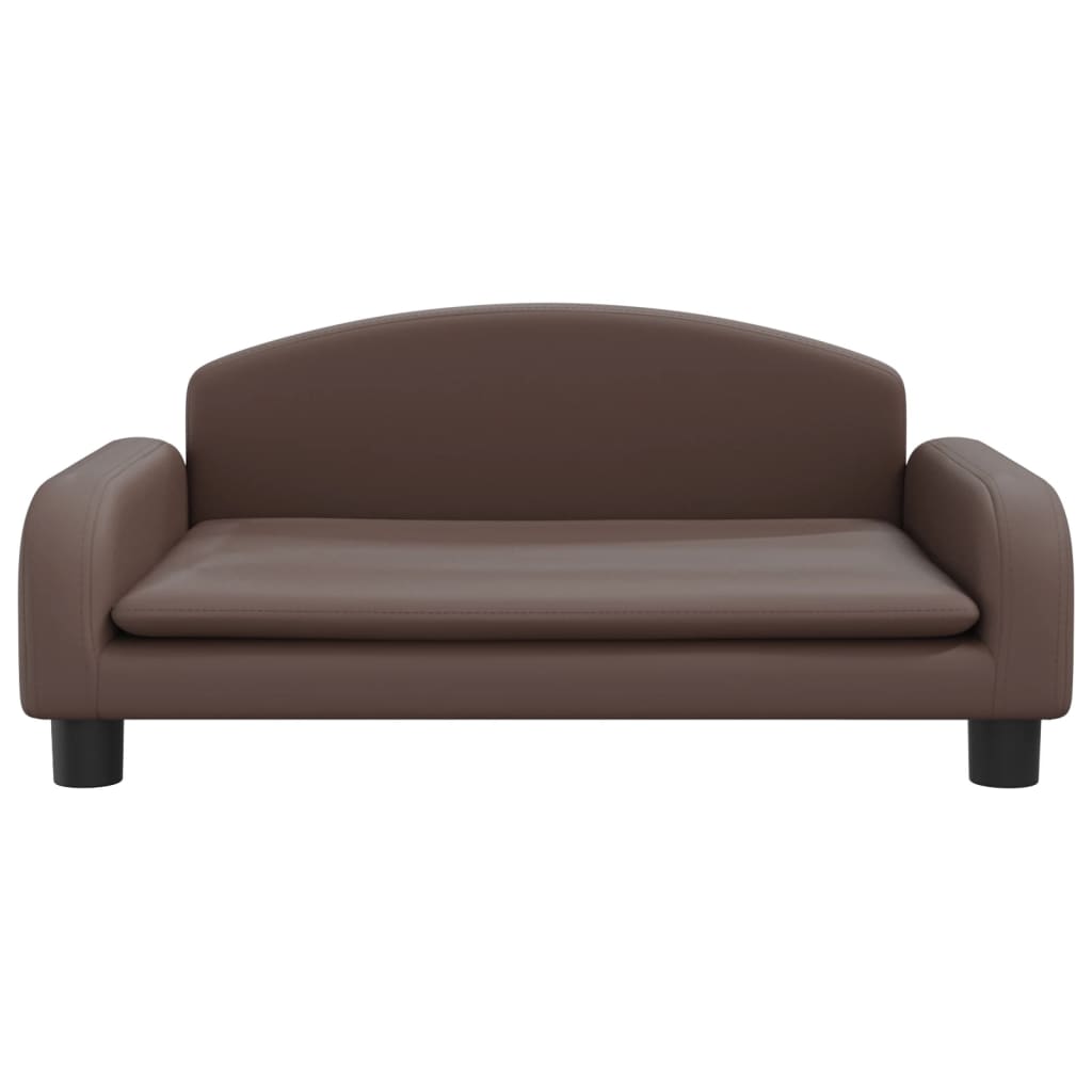 vidaXL Canapea pentru copii maro 70x45x30 cm piele artificială vidaXL Canapea pentru copii maro 70x45x30 cm piele artificială