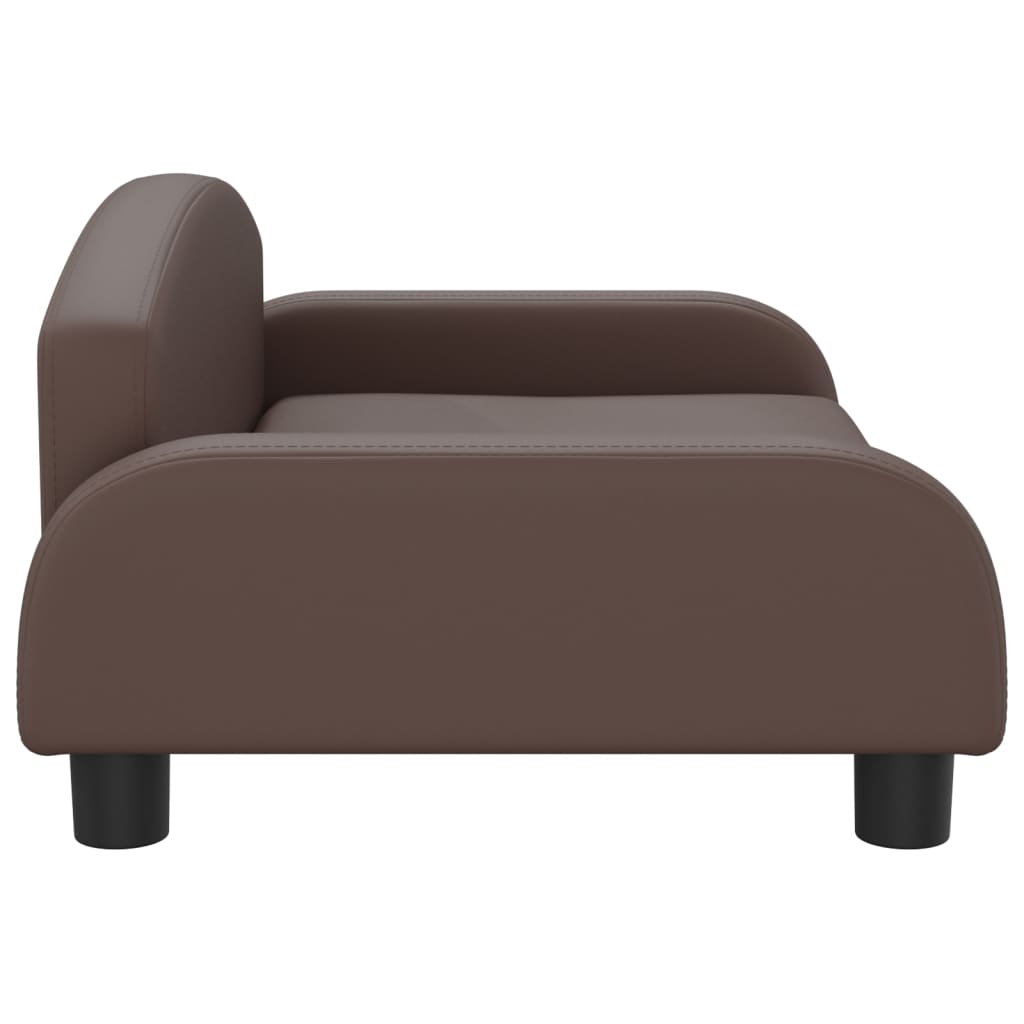 vidaXL Canapea pentru copii maro 70x45x30 cm piele artificială vidaXL Canapea pentru copii maro 70x45x30 cm piele artificială