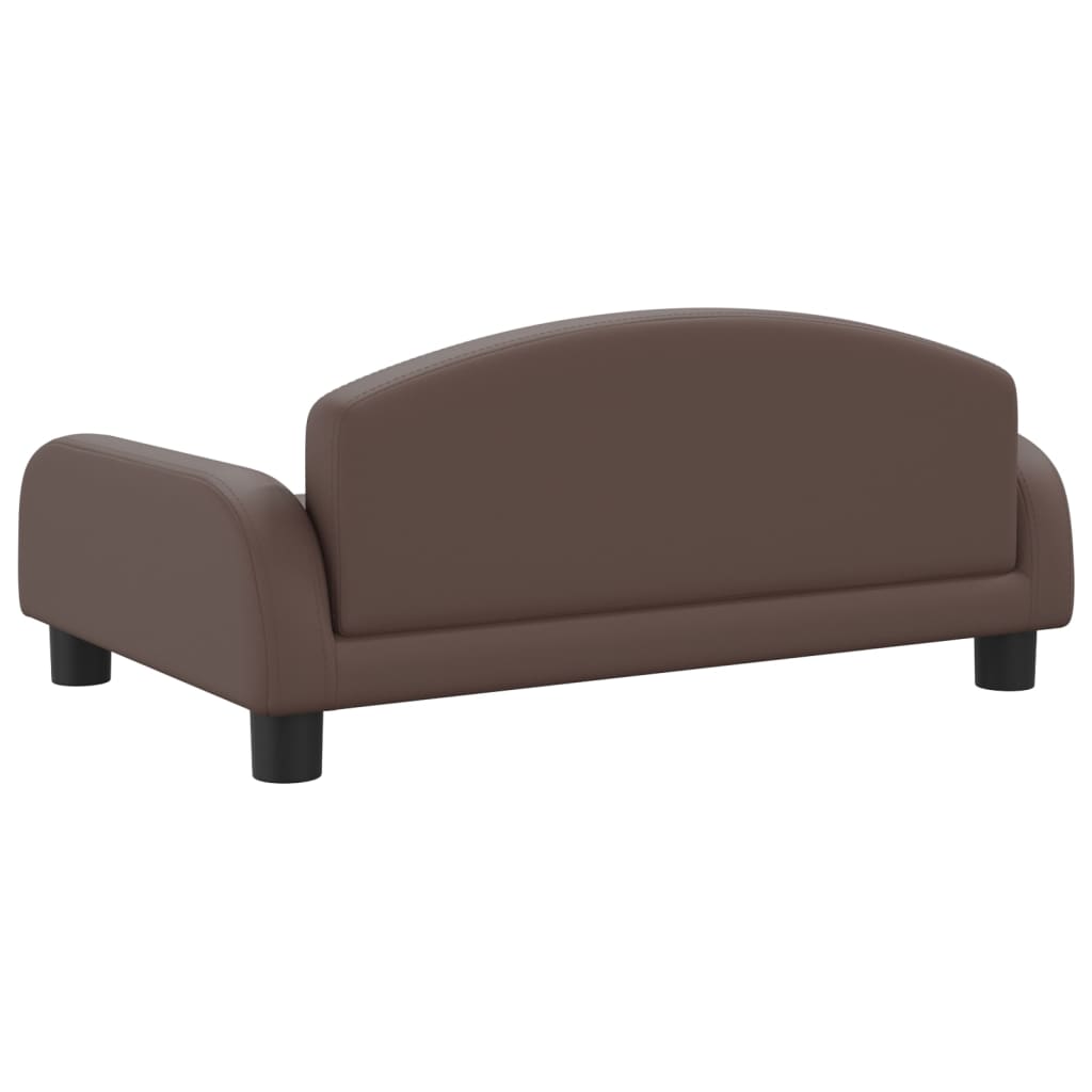 vidaXL Canapea pentru copii maro 70x45x30 cm piele artificială vidaXL Canapea pentru copii maro 70x45x30 cm piele artificială
