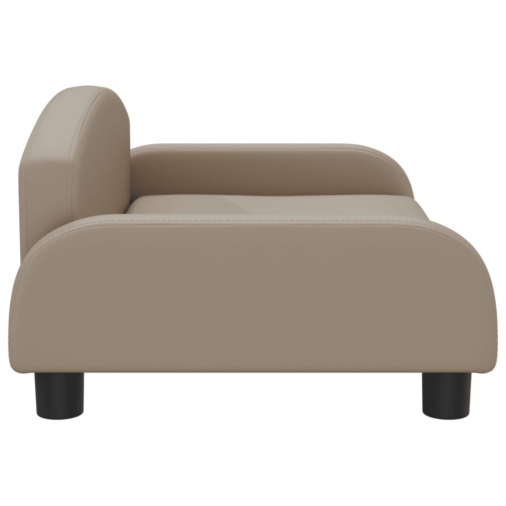 vidaXL Canapea pentru copii, cappuccino, 70x45x30 cm, piele ecologică vidaXL Canapea pentru copii, cappuccino, 70x45x30 cm, piele ecologică