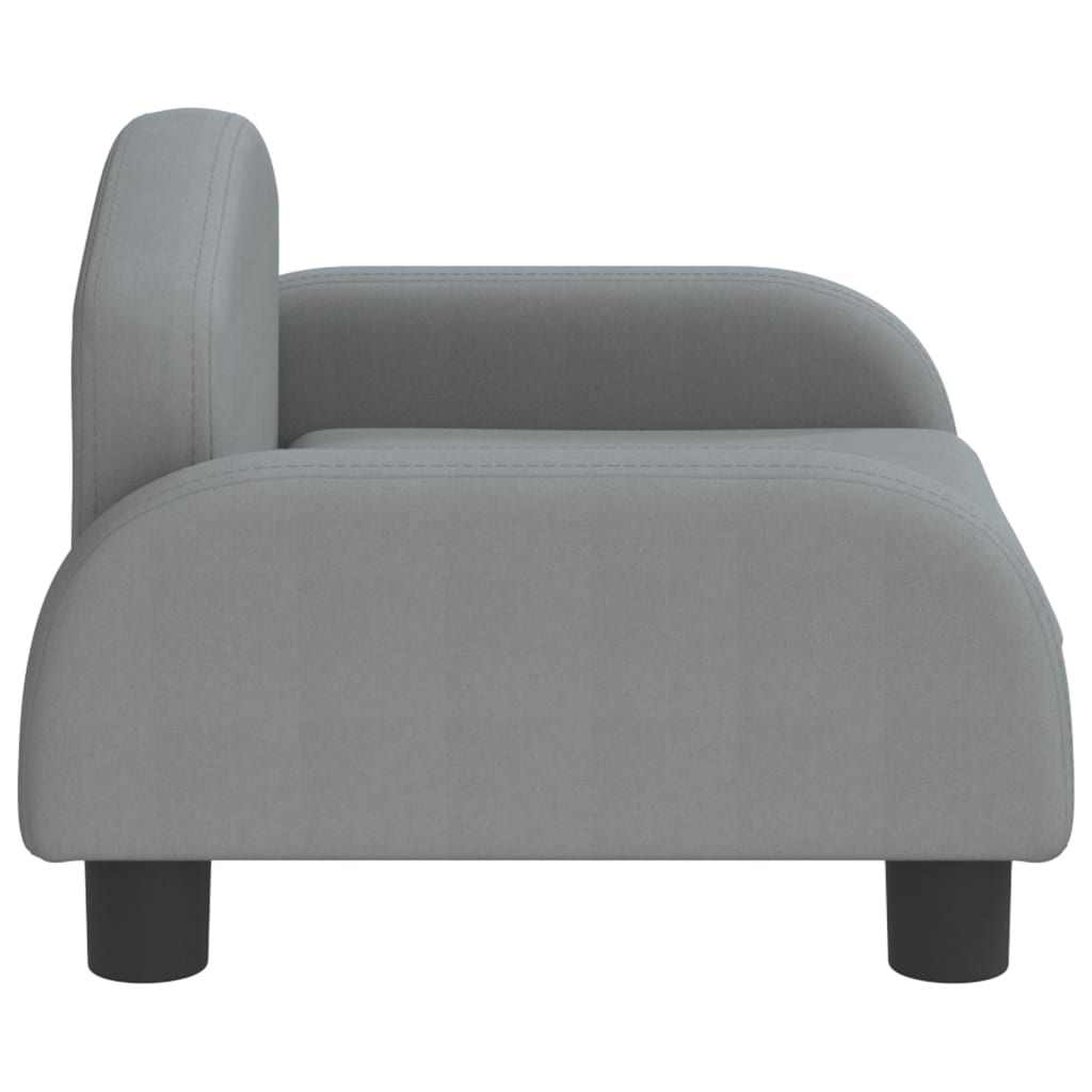 vidaXL Canapea pentru copii, gri, 50x40x30 cm, material textil vidaXL Canapea pentru copii, gri, 50x40x30 cm, material textil