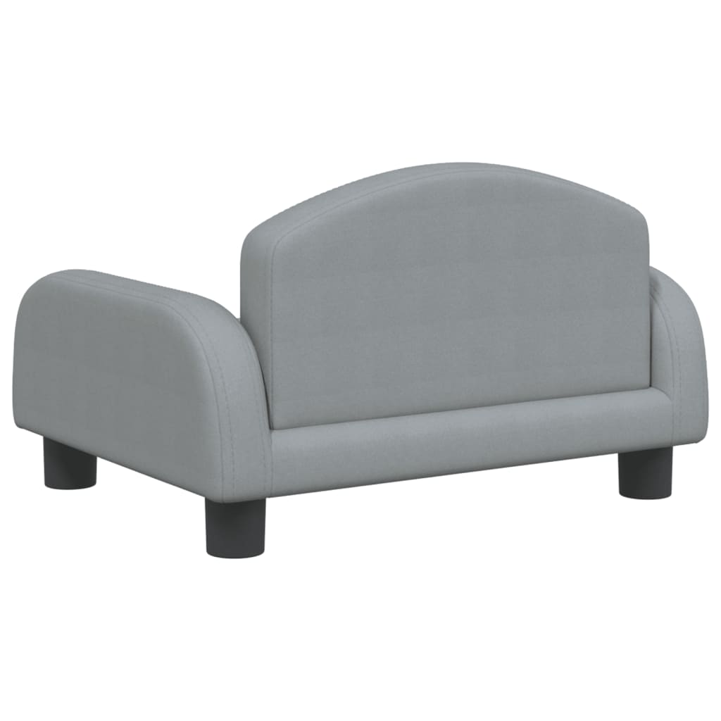 vidaXL Canapea pentru copii, gri, 50x40x30 cm, material textil vidaXL Canapea pentru copii, gri, 50x40x30 cm, material textil