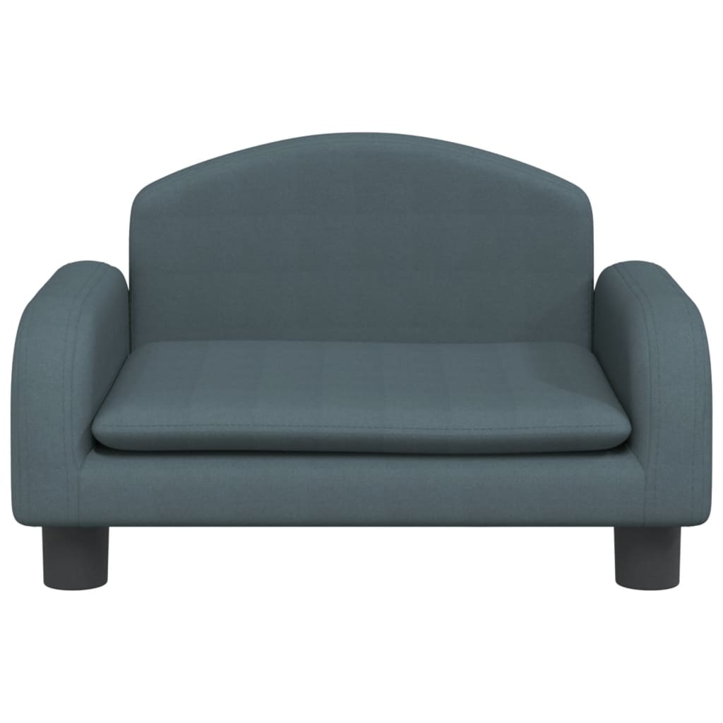 vidaXL Canapea pentru copii, gri închis, 50x40x30 cm, material textil