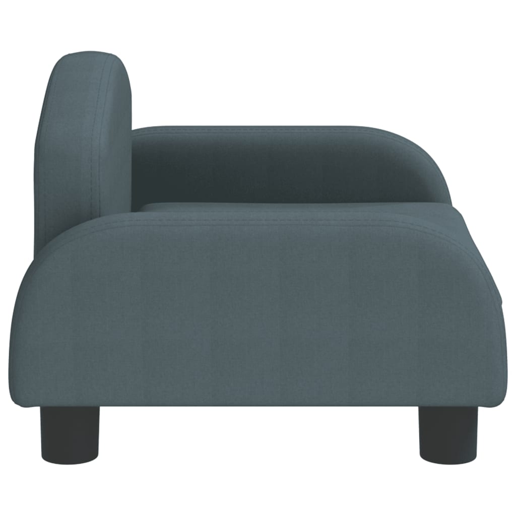 vidaXL Canapea pentru copii, gri închis, 50x40x30 cm, material textil