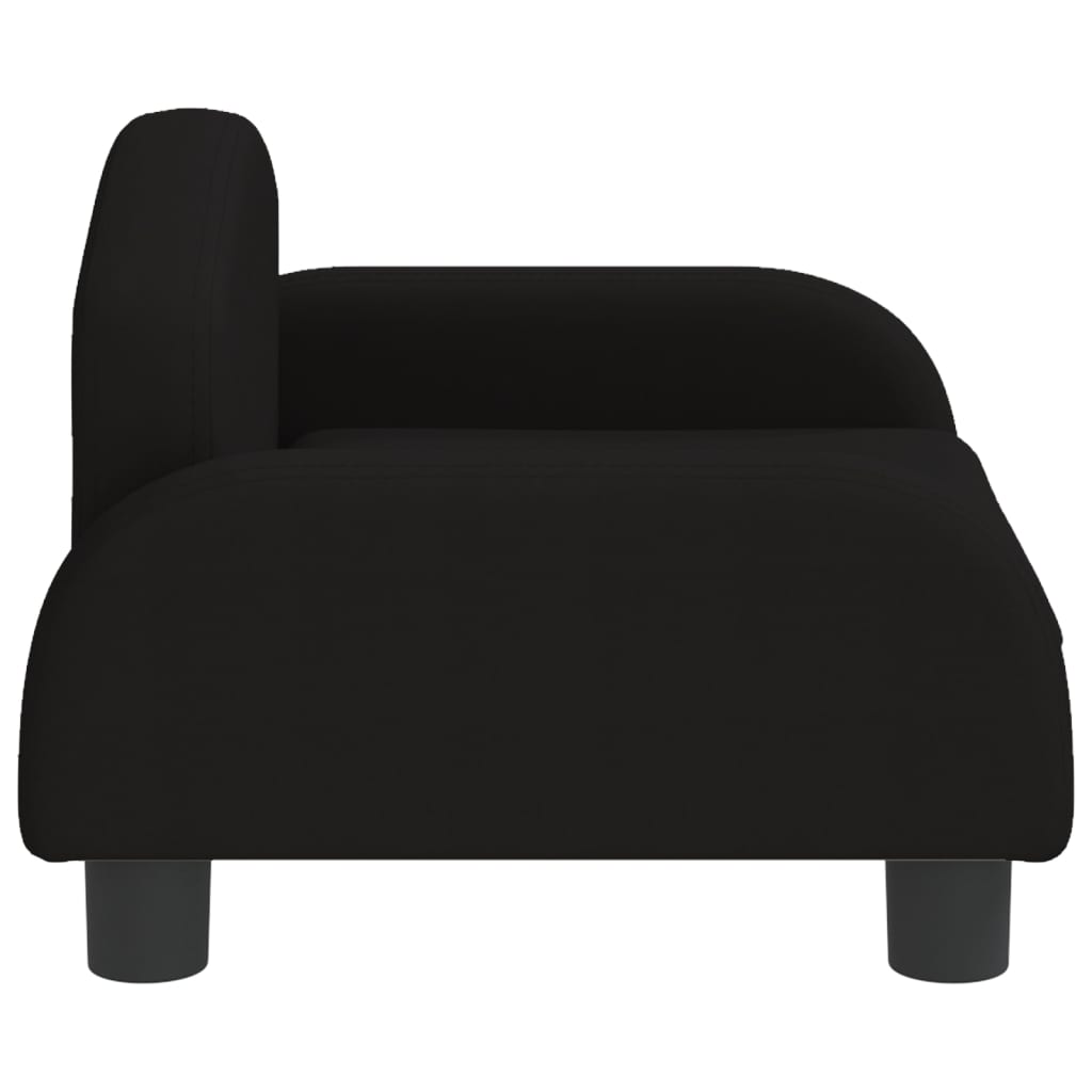 vidaXL Canapea pentru copii, negru, 50x40x30 cm, material textil vidaXL Canapea pentru copii, negru, 50x40x30 cm, material textil