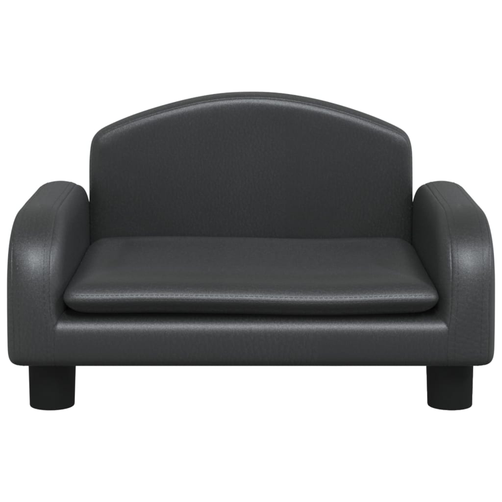 vidaXL Canapea pentru copii, negru, 50x40x30 cm, piele ecologică vidaXL Canapea pentru copii, negru, 50x40x30 cm, piele ecologică