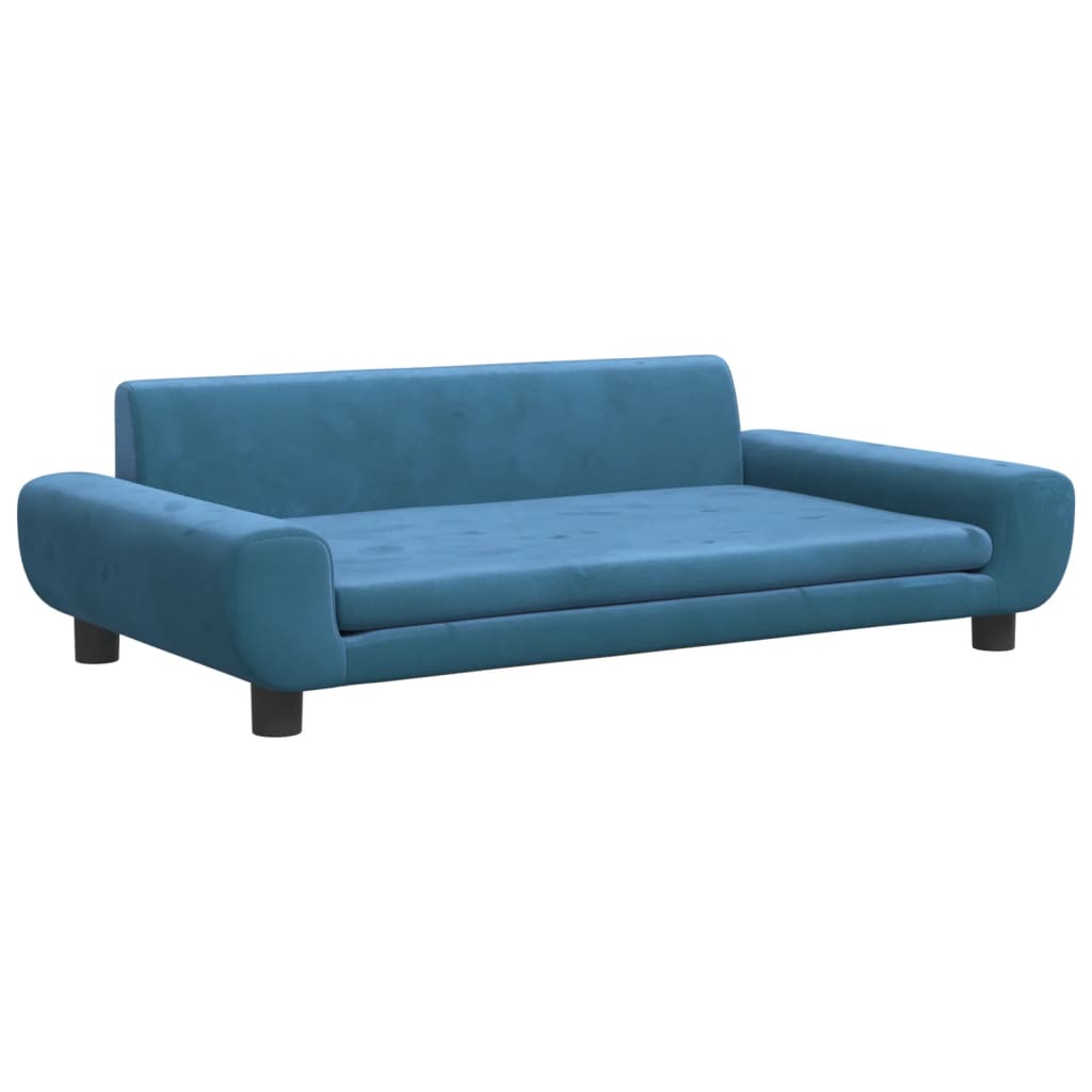 vidaXL Canapea pentru copii, albastru, 100x54x33 cm, catifea vidaXL Canapea pentru copii, albastru, 100x54x33 cm, catifea