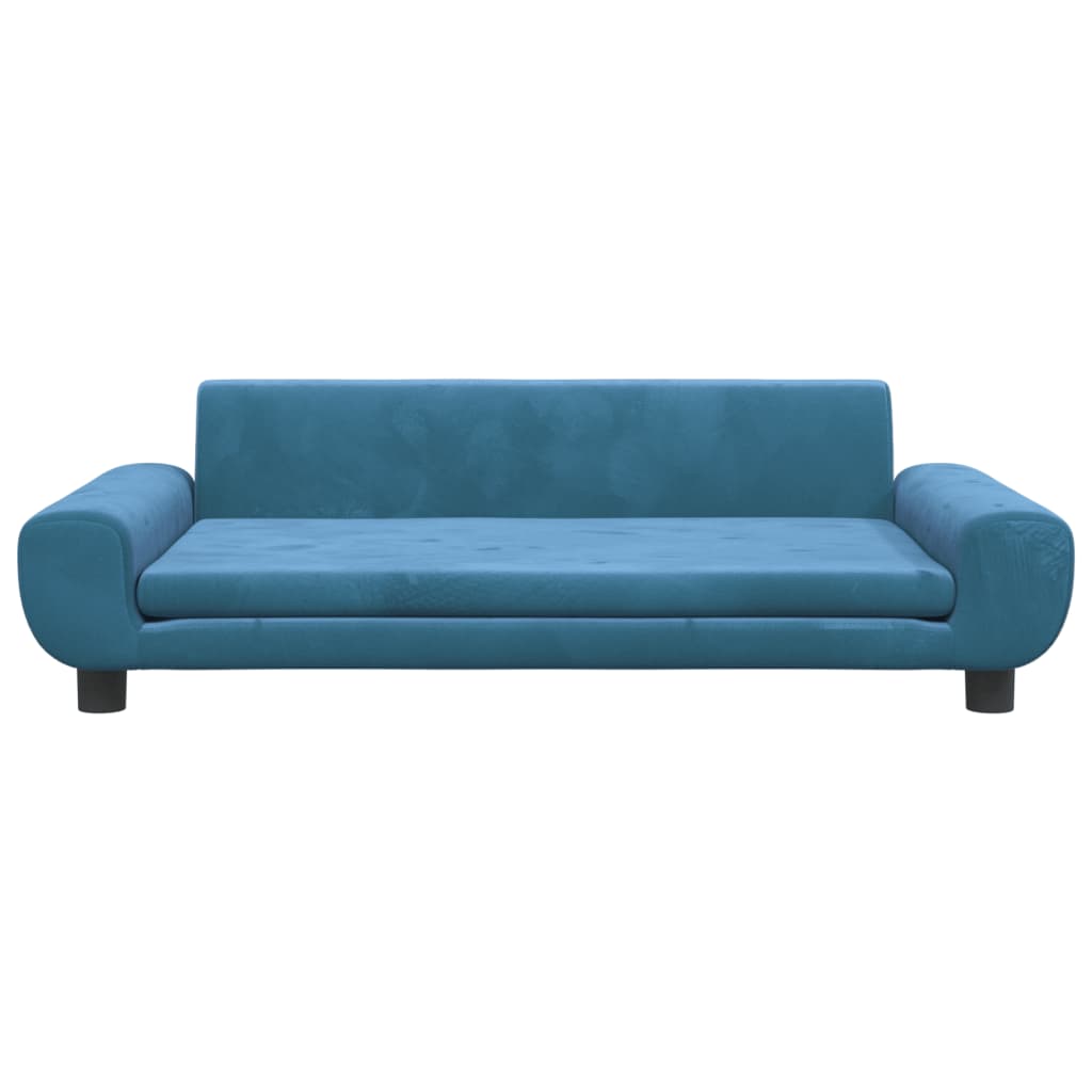 vidaXL Canapea pentru copii, albastru, 100x54x33 cm, catifea vidaXL Canapea pentru copii, albastru, 100x54x33 cm, catifea