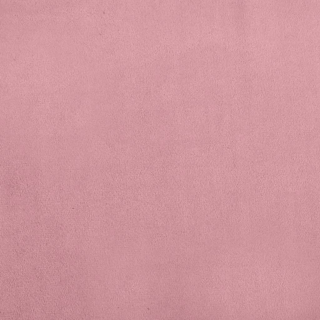 vidaXL Canapea pentru copii, roz, 100x54x33 cm, catifea