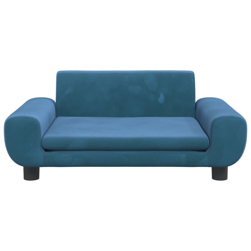 vidaXL Canapea pentru copii, albastru, 70x45x33 cm, catifea vidaXL Canapea pentru copii, albastru, 70x45x33 cm, catifea