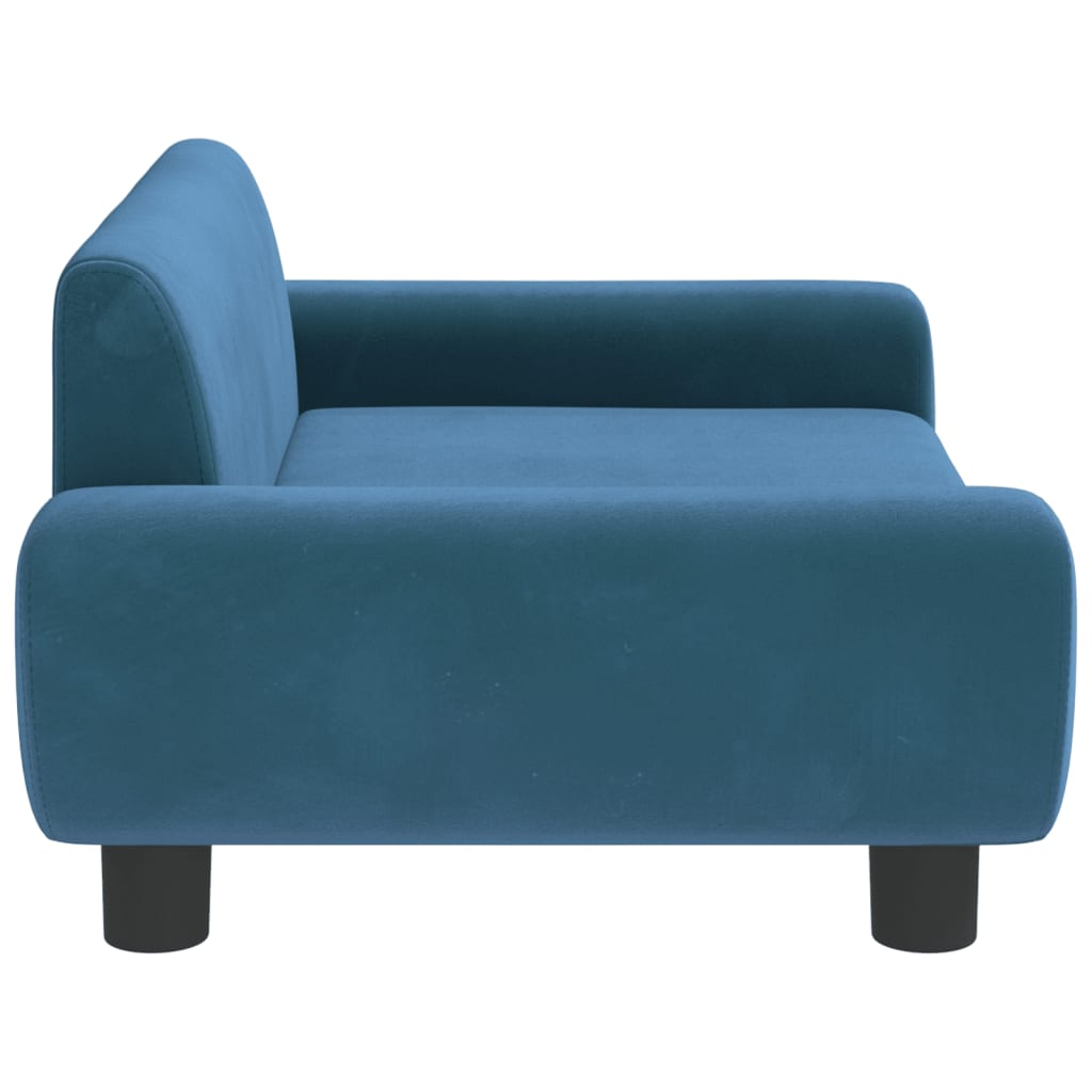 vidaXL Canapea pentru copii, albastru, 70x45x33 cm, catifea vidaXL Canapea pentru copii, albastru, 70x45x33 cm, catifea