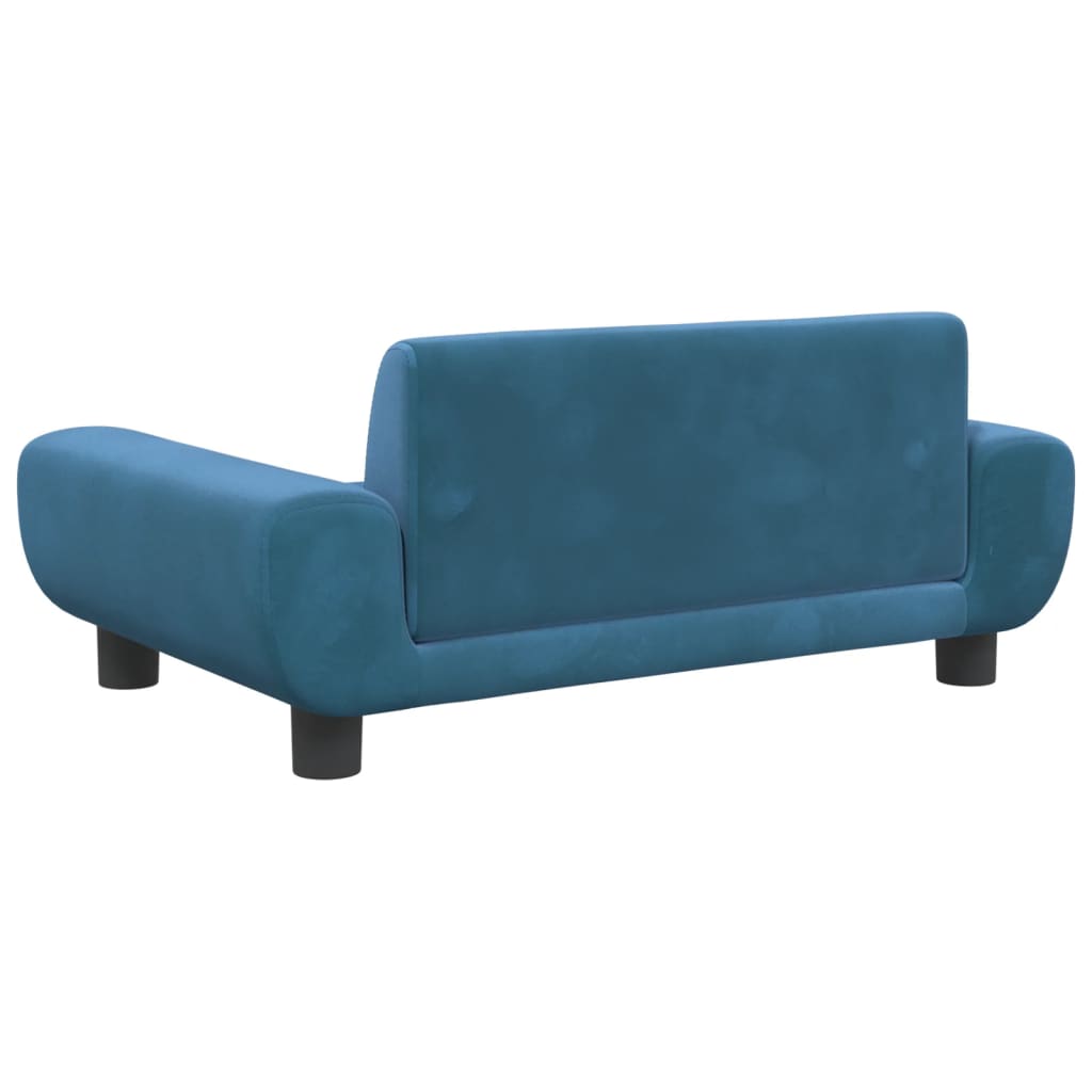 vidaXL Canapea pentru copii, albastru, 70x45x33 cm, catifea vidaXL Canapea pentru copii, albastru, 70x45x33 cm, catifea