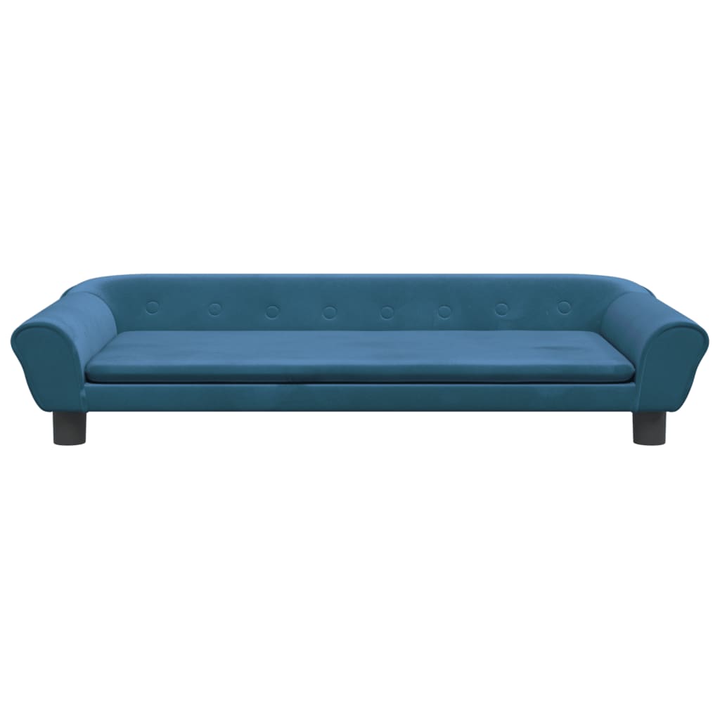 vidaXL Canapea pentru copii, albastru, 100x50x26 cm, catifea vidaXL Canapea pentru copii, albastru, 100x50x26 cm, catifea