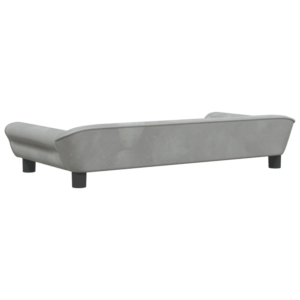 vidaXL Canapea pentru copii, gri deschis, 100x50x26 cm, catifea vidaXL Canapea pentru copii, gri deschis, 100x50x26 cm, catifea