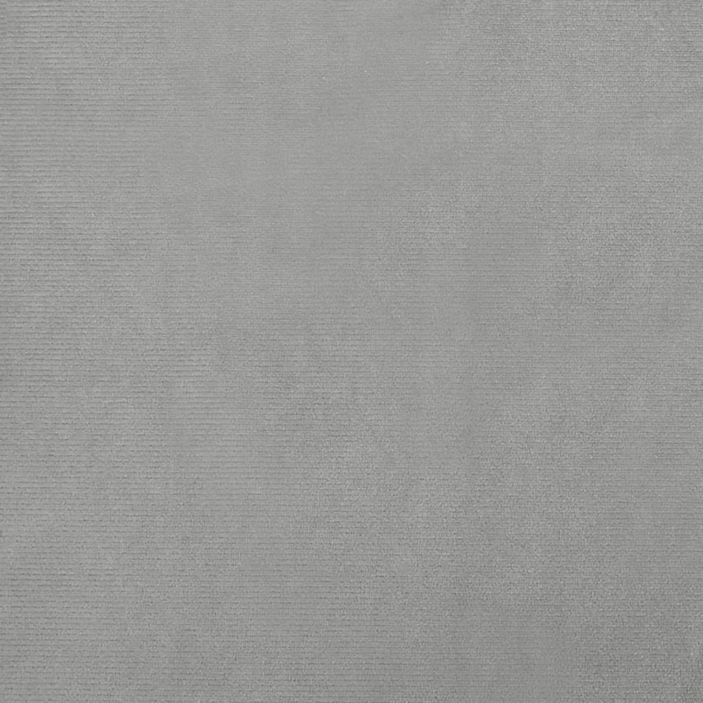 vidaXL Canapea pentru copii, gri deschis, 100x50x26 cm, catifea vidaXL Canapea pentru copii, gri deschis, 100x50x26 cm, catifea