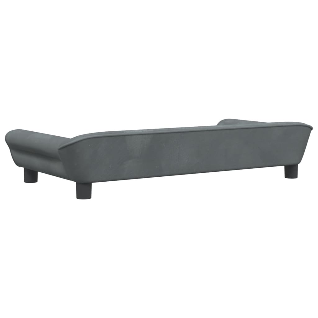 vidaXL Canapea pentru copii, gri închis, 100x50x26 cm, catifea vidaXL Canapea pentru copii, gri închis, 100x50x26 cm, catifea