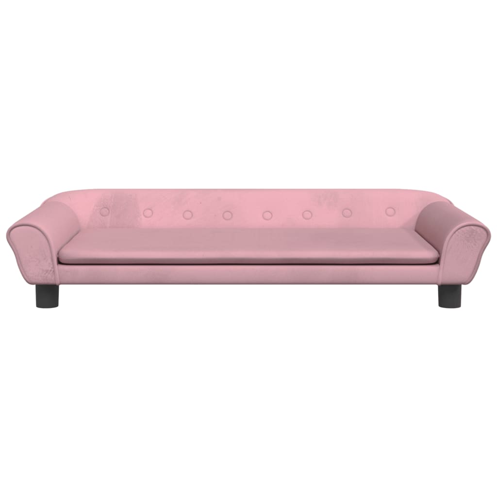 vidaXL Canapea pentru copii, roz, 100x50x26 cm, catifea vidaXL Canapea pentru copii, roz, 100x50x26 cm, catifea