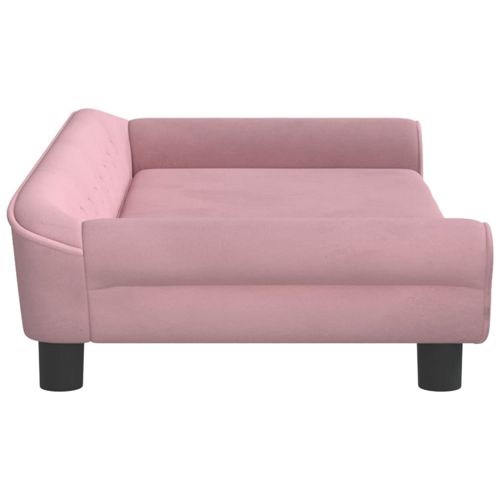 vidaXL Canapea pentru copii, roz, 100x50x26 cm, catifea vidaXL Canapea pentru copii, roz, 100x50x26 cm, catifea