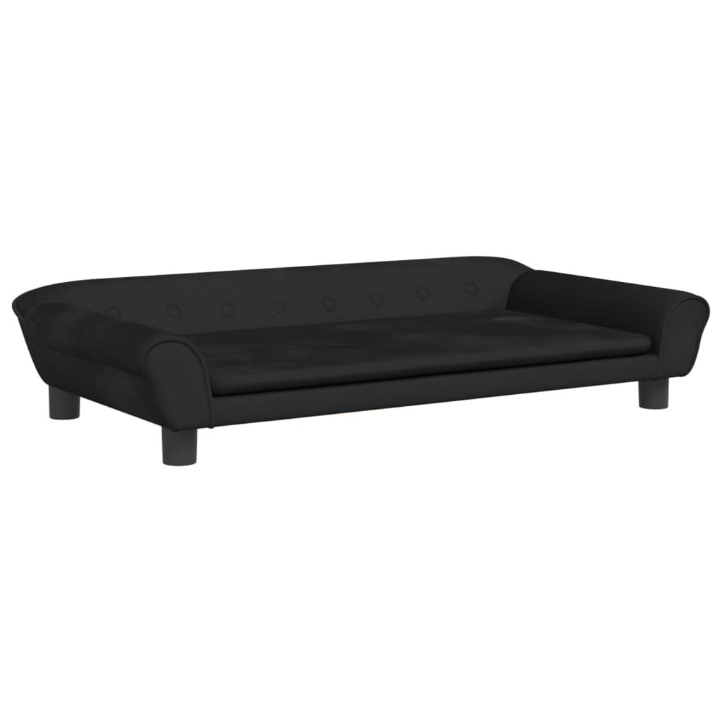vidaXL Canapea pentru copii, negru, 100x50x26 cm, catifea vidaXL Canapea pentru copii, negru, 100x50x26 cm, catifea