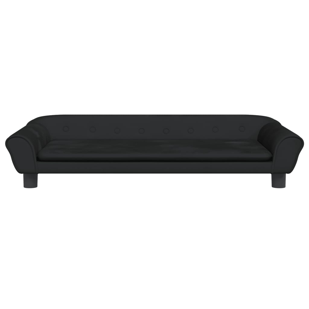vidaXL Canapea pentru copii, negru, 100x50x26 cm, catifea vidaXL Canapea pentru copii, negru, 100x50x26 cm, catifea