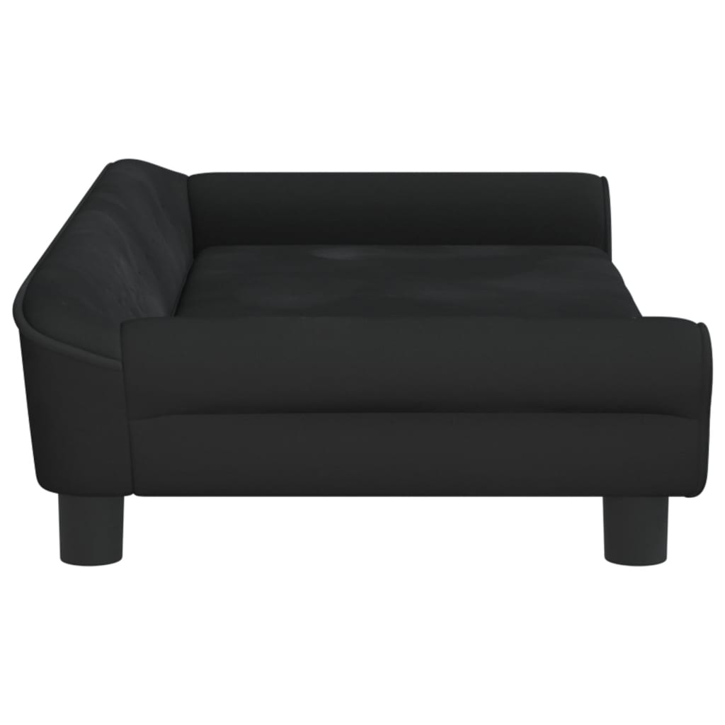 vidaXL Canapea pentru copii, negru, 100x50x26 cm, catifea vidaXL Canapea pentru copii, negru, 100x50x26 cm, catifea