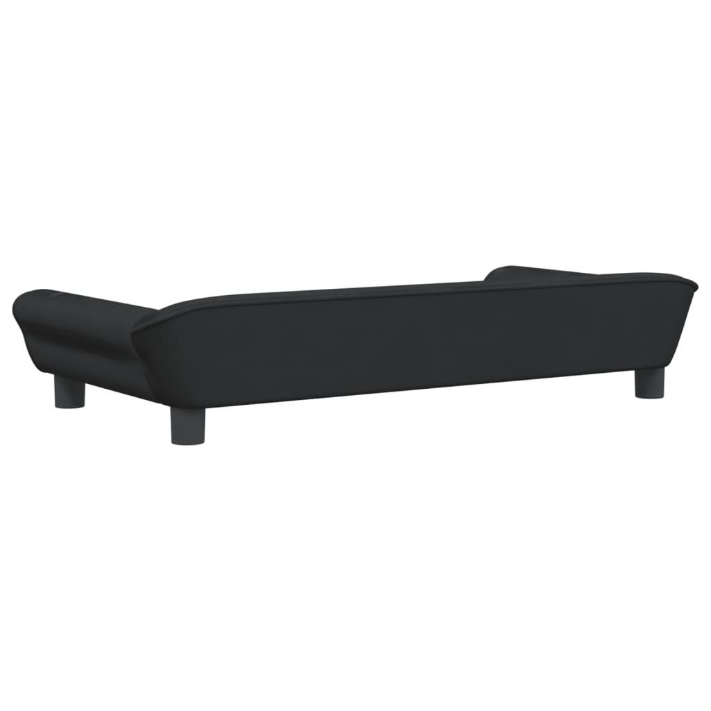 vidaXL Canapea pentru copii, negru, 100x50x26 cm, catifea vidaXL Canapea pentru copii, negru, 100x50x26 cm, catifea