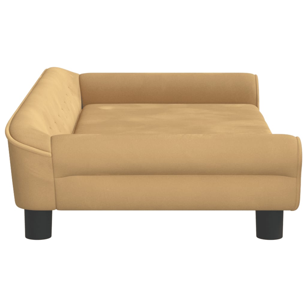 vidaXL Canapea pentru copii, maro, 100x50x26 cm, catifea vidaXL Canapea pentru copii, maro, 100x50x26 cm, catifea