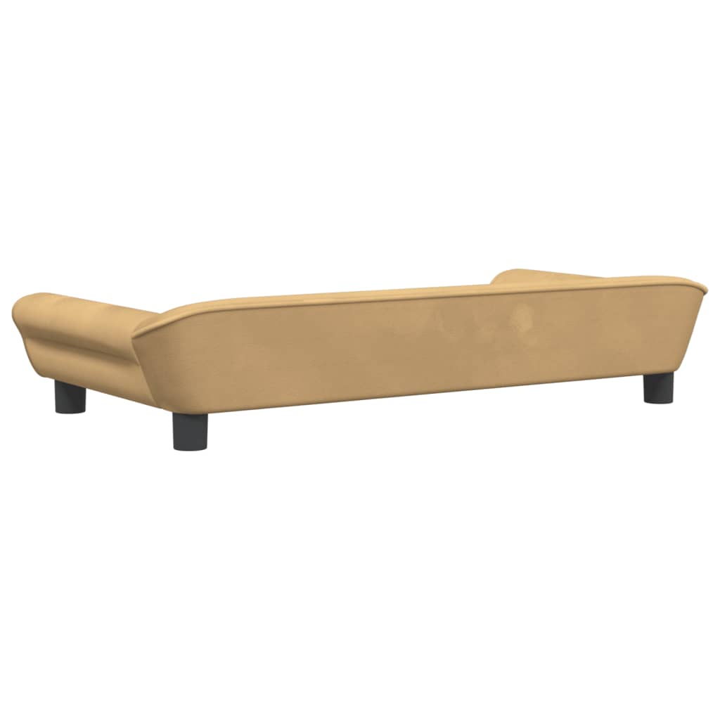 vidaXL Canapea pentru copii, maro, 100x50x26 cm, catifea vidaXL Canapea pentru copii, maro, 100x50x26 cm, catifea