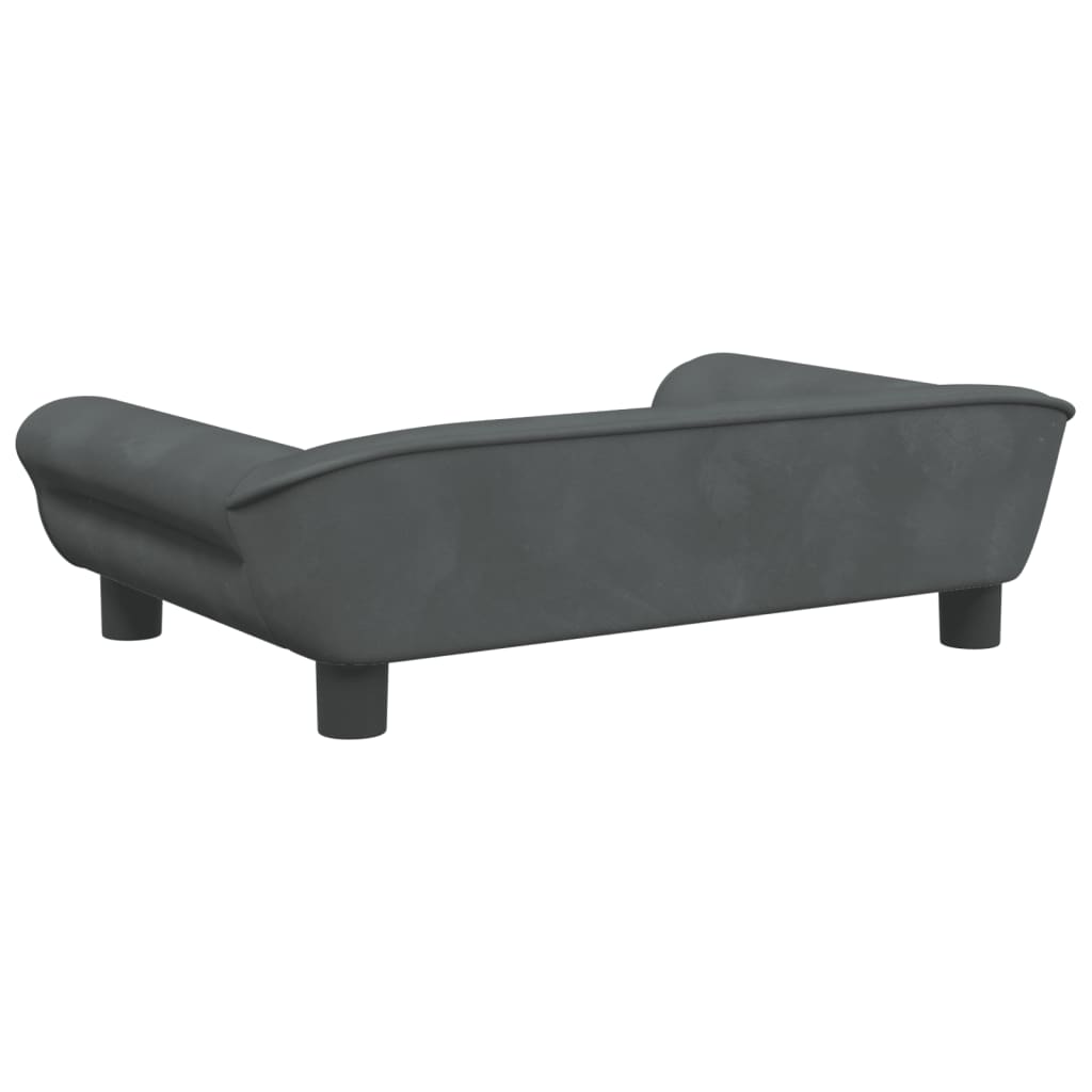 vidaXL Canapea pentru copii, gri închis, 70x45x26 cm, catifea vidaXL Canapea pentru copii, gri închis, 70x45x26 cm, catifea