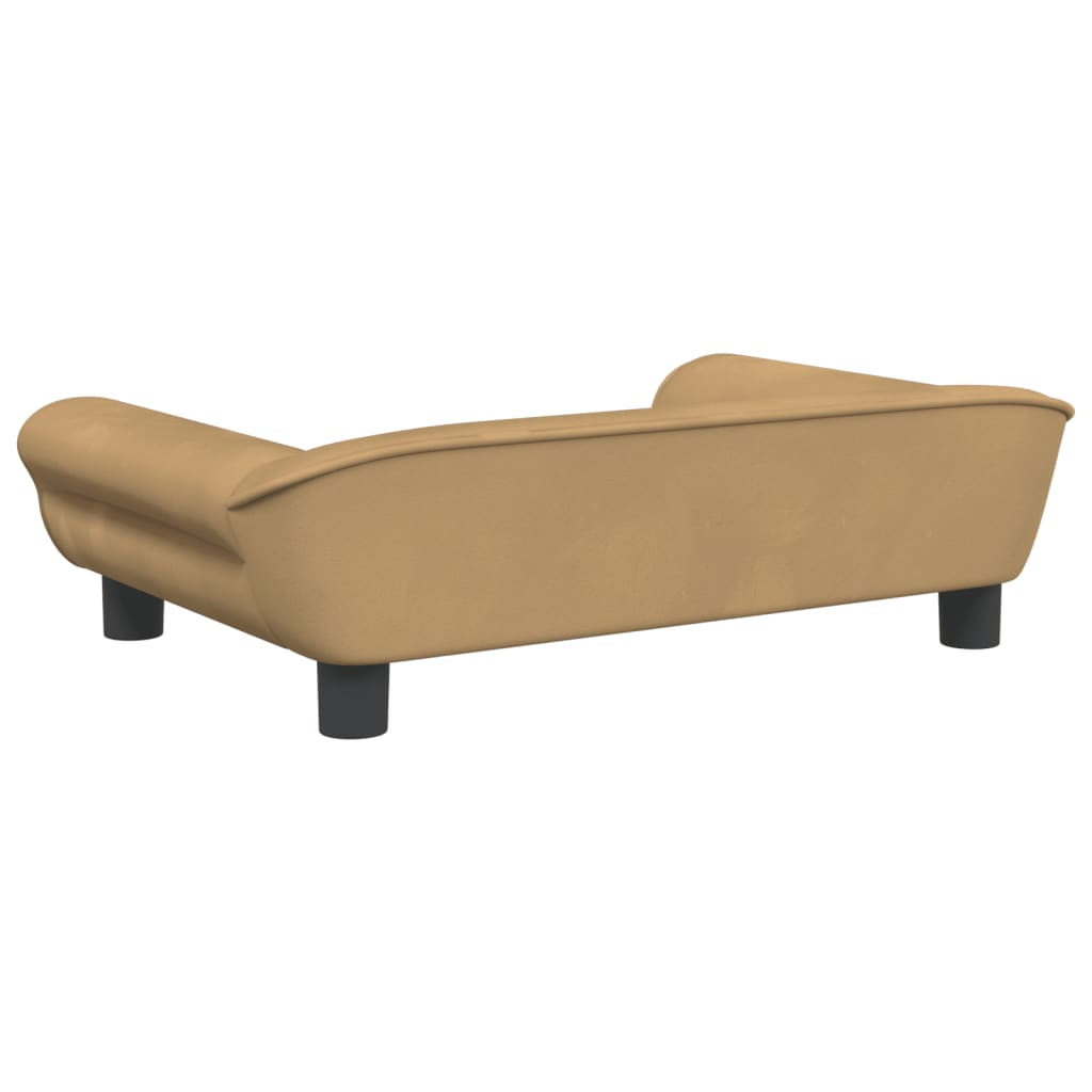vidaXL Canapea pentru copii, maro, 70x45x26 cm, catifea vidaXL Canapea pentru copii, maro, 70x45x26 cm, catifea