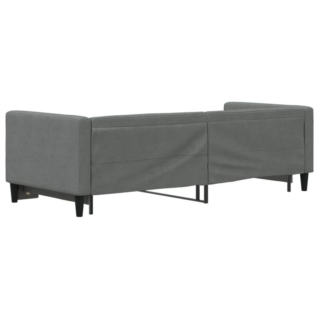vidaXL Pat de zi cu extensie, gri închis, 80x200 cm, textil vidaXL Pat de zi cu extensie, gri închis, 80x200 cm, textil