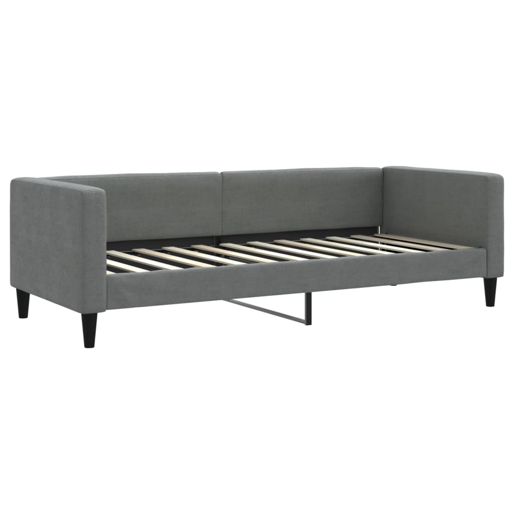 vidaXL Pat de zi cu extensie, gri închis, 80x200 cm, textil vidaXL Pat de zi cu extensie, gri închis, 80x200 cm, textil