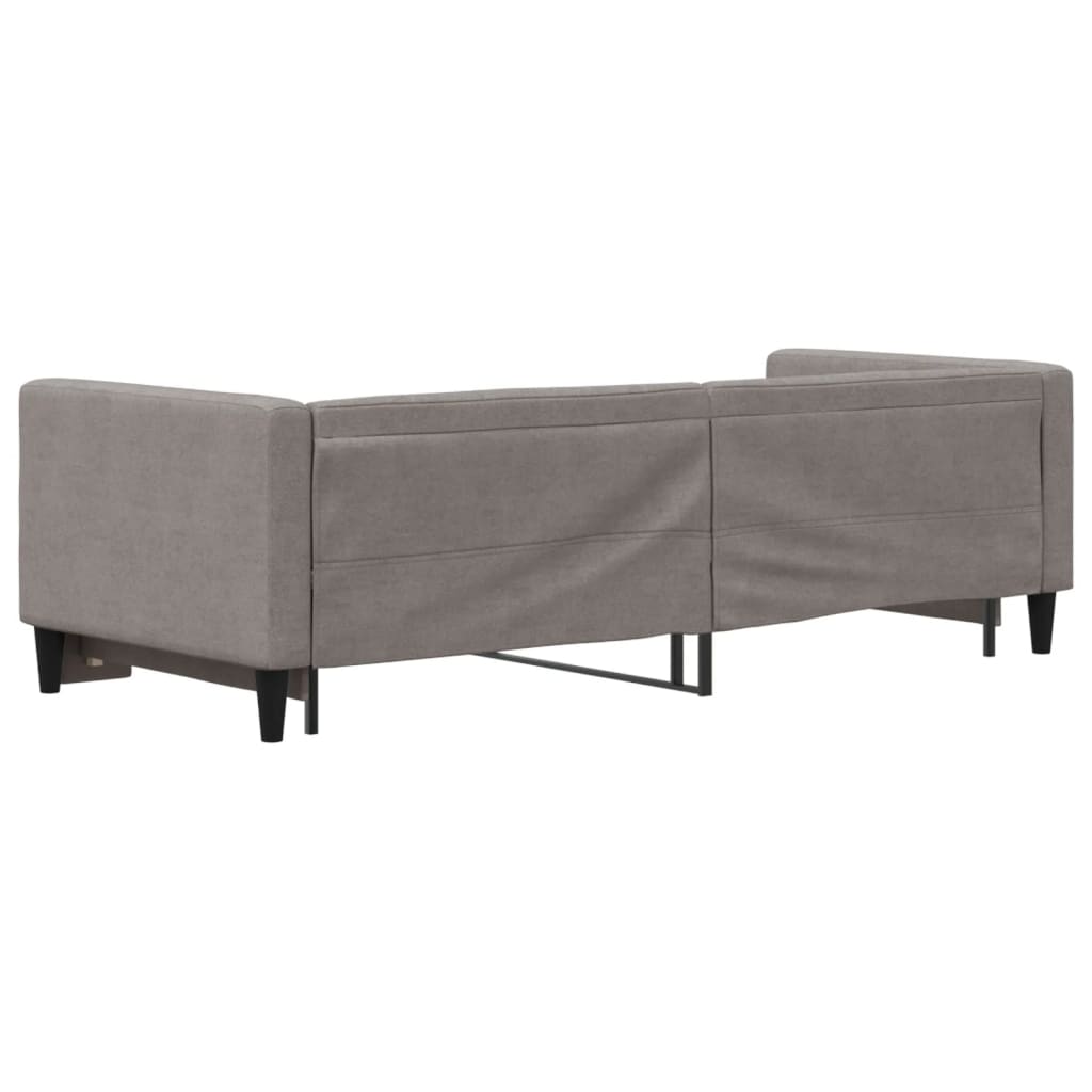 vidaXL Pat de zi cu extensie, gri taupe, 80x200 cm, textil vidaXL Pat de zi cu extensie, gri taupe, 80x200 cm, textil