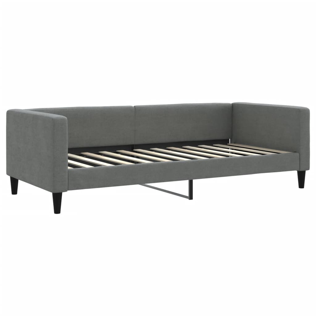vidaXL Pat de zi cu extensie, gri închis, 90x200 cm, textil vidaXL Pat de zi cu extensie, gri închis, 90x200 cm, textil