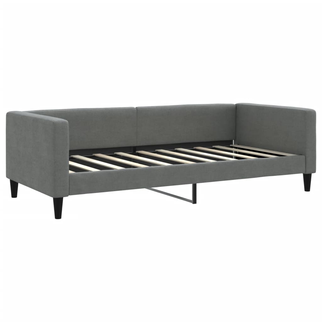 vidaXL Pat de zi cu extensie, gri închis, 90x190 cm, textil vidaXL Pat de zi cu extensie, gri închis, 90x190 cm, textil