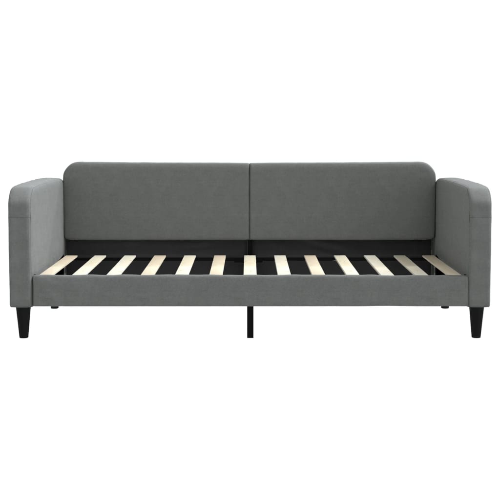 vidaXL Pat de zi cu extensie, gri închis, 90x200 cm, textil vidaXL Pat de zi cu extensie, gri închis, 90x200 cm, textil