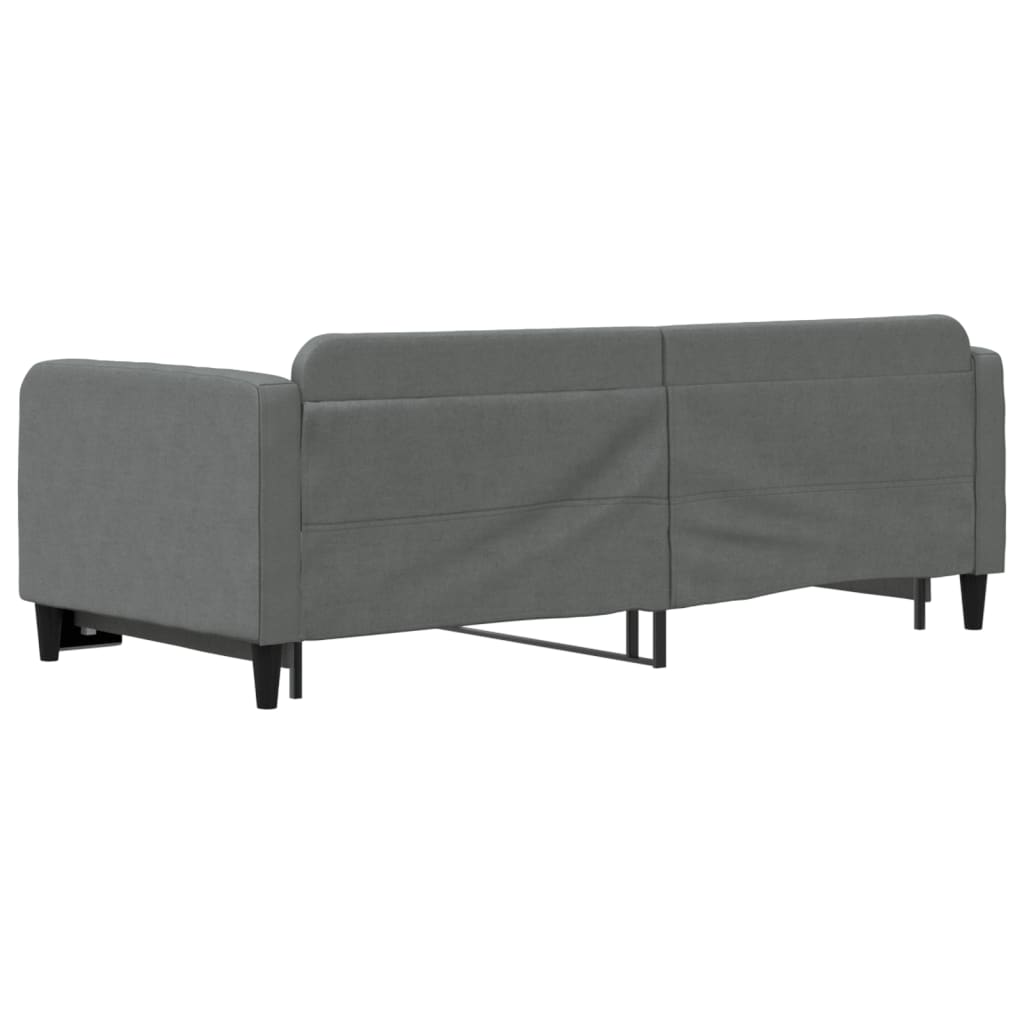 vidaXL Pat de zi cu extensie, gri închis, 90x190 cm, textil vidaXL Pat de zi cu extensie, gri închis, 90x190 cm, textil
