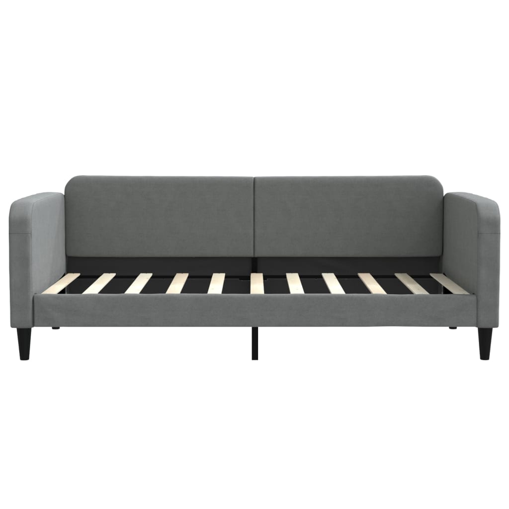 vidaXL Pat de zi cu extensie, gri închis, 90x190 cm, textil vidaXL Pat de zi cu extensie, gri închis, 90x190 cm, textil