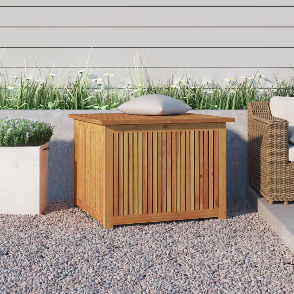 vidaXL Ladă depozitare pentru grădină 75x75x58 cm lemn masiv acacia vidaXL Ladă depozitare pentru grădină 75x75x58 cm lemn masiv acacia
