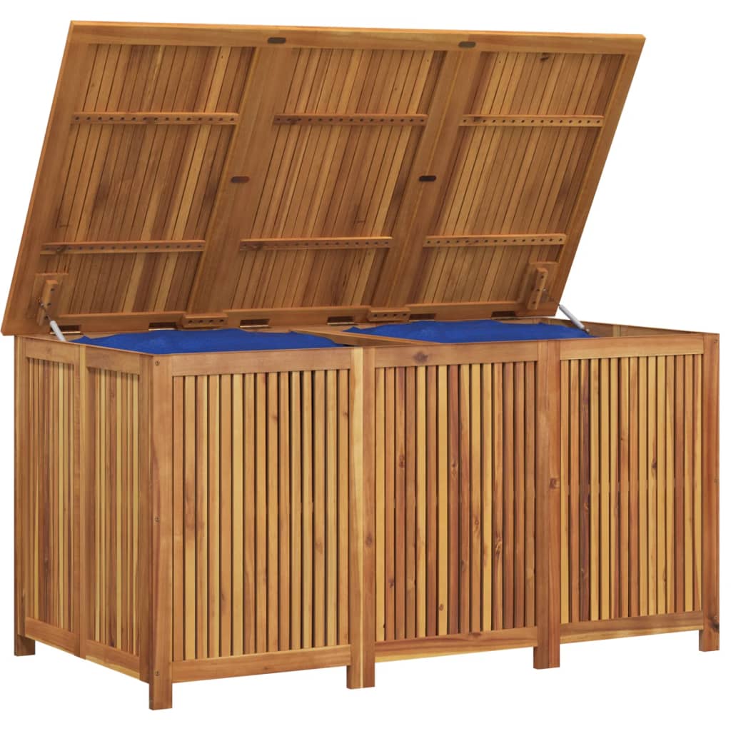 vidaXL Ladă depozitare pentru grădină 150x80x75 cm lemn masiv acacia vidaXL Ladă depozitare pentru grădină 150x80x75 cm lemn masiv acacia