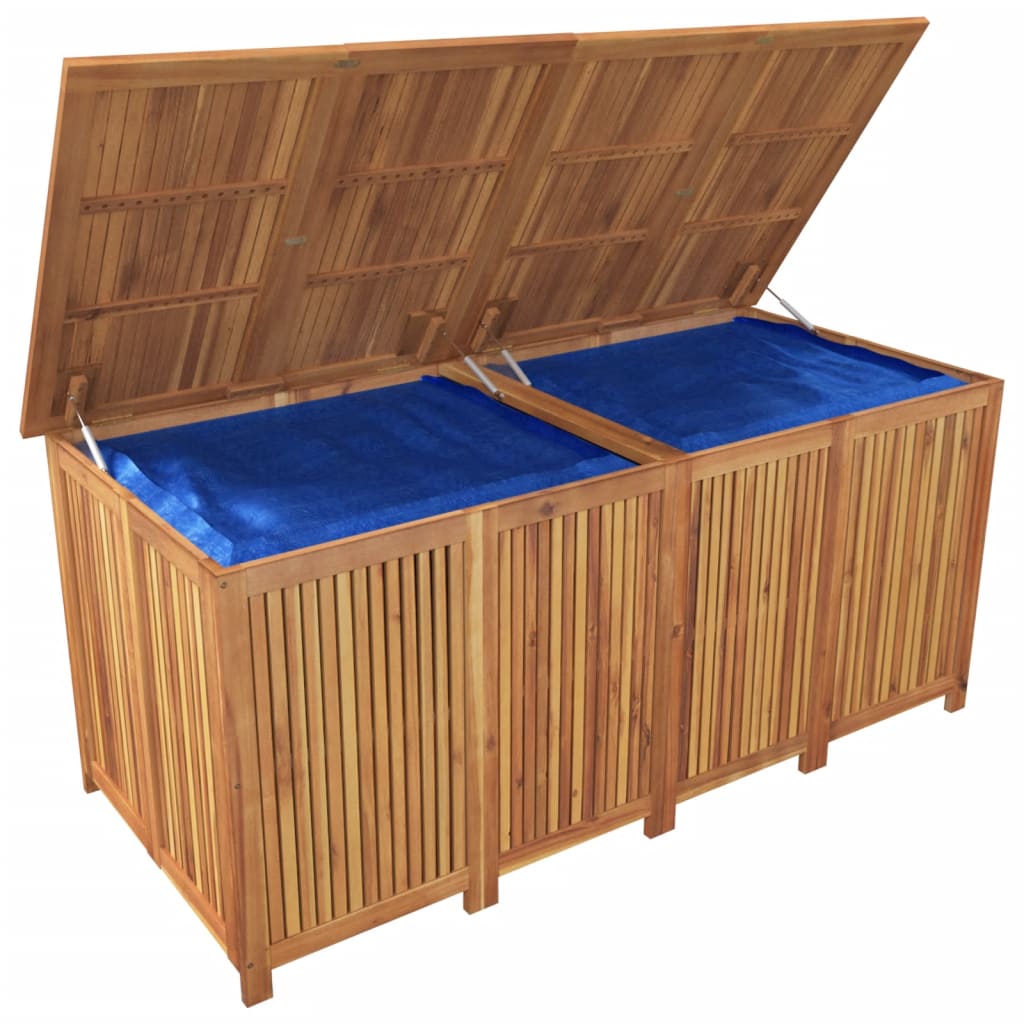 vidaXL Ladă depozitare pentru grădină 175x80x75 cm lemn masiv acacia vidaXL Ladă depozitare pentru grădină 175x80x75 cm lemn masiv acacia
