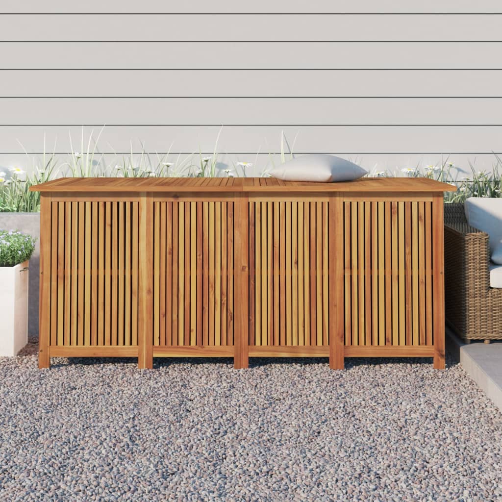 vidaXL Ladă depozitare pentru grădină 175x80x75 cm lemn masiv acacia vidaXL Ladă depozitare pentru grădină 175x80x75 cm lemn masiv acacia