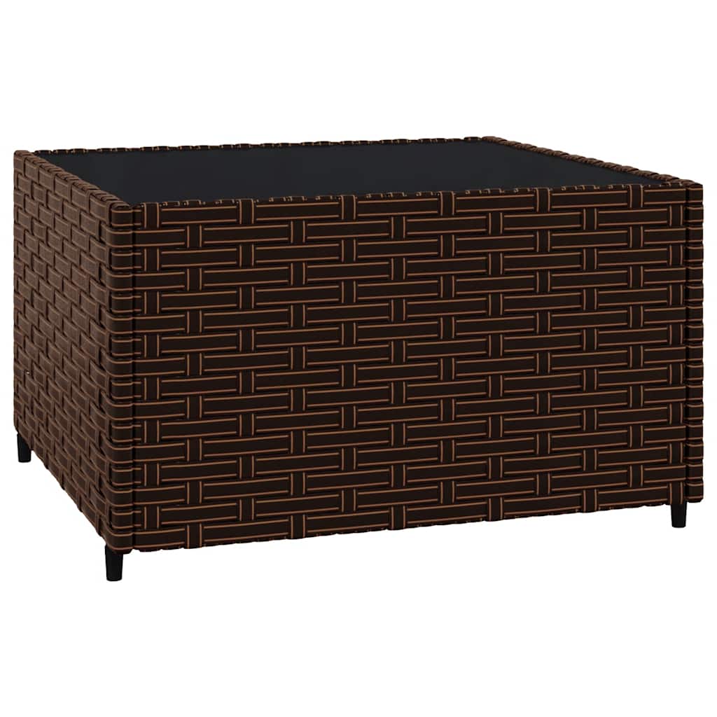 vidaXL Set mobilier de grădină cu perne, 3 piese, maro, poliratan vidaXL Set mobilier de grădină cu perne, 3 piese, maro, poliratan