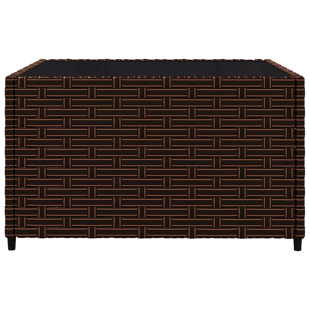 vidaXL Set mobilier de grădină cu perne, 3 piese, maro, poliratan vidaXL Set mobilier de grădină cu perne, 3 piese, maro, poliratan