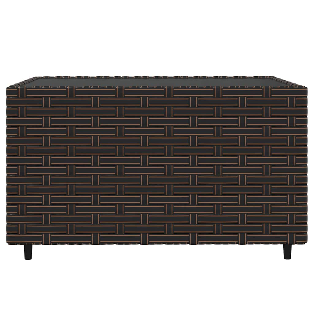 vidaXL Set mobilier de grădină cu perne, 3 piese, maro, poliratan vidaXL Set mobilier de grădină cu perne, 3 piese, maro, poliratan
