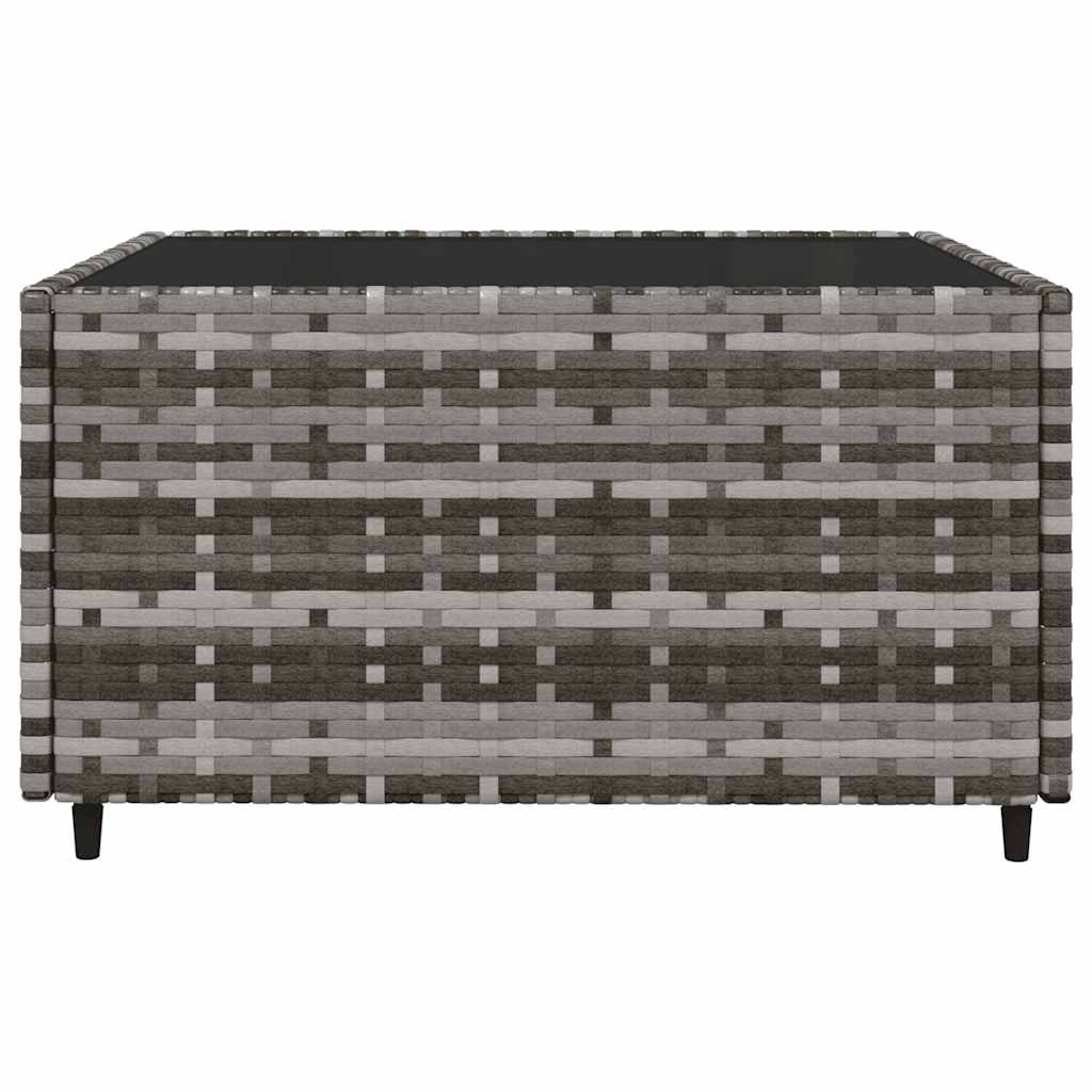 vidaXL Set mobilier de grădină cu perne, 3 piese, gri, poliratan vidaXL Set mobilier de grădină cu perne, 3 piese, gri, poliratan