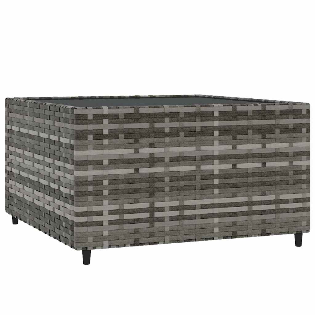 vidaXL Set mobilier de grădină cu perne, 4 piese, gri, poliratan vidaXL Set mobilier de grădină cu perne, 4 piese, gri, poliratan