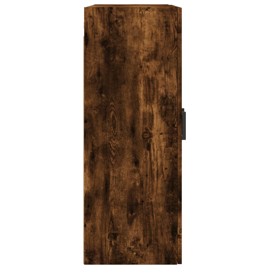 vidaXL Dulapuri de perete, 2 buc., stejar afumat, lemn prelucrat